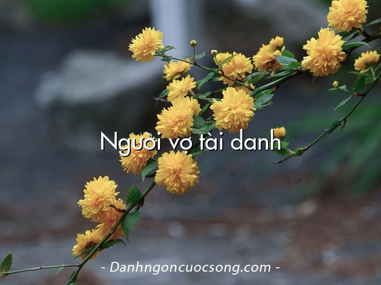 Người vợ tài danh