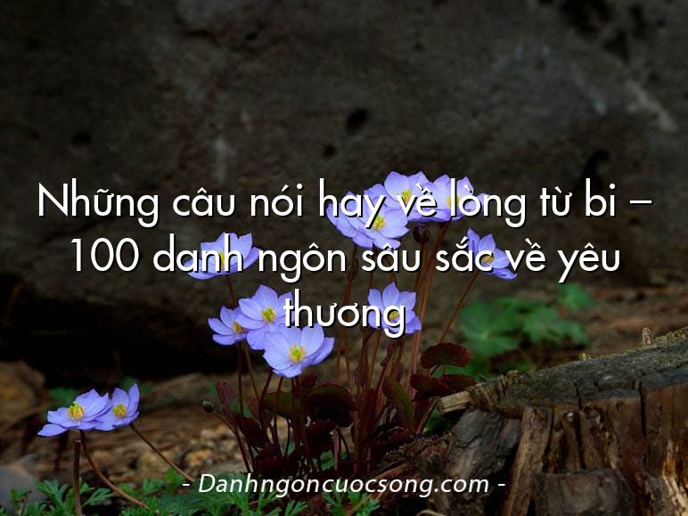 Những câu nói hay về lòng từ bi – 100 danh ngôn sâu sắc về yêu thương
