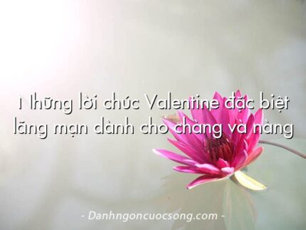 Những lời chúc Valentine đặc biệt lãng mạn dành cho chàng và nàng