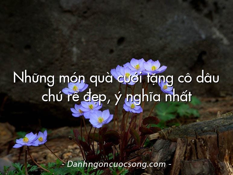 Những món quà cưới tặng cô dâu chú rể đẹp, ý nghĩa nhất