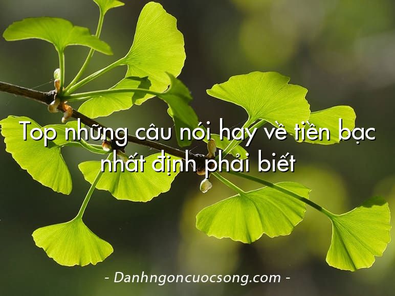 Top những câu nói hay về tiền bạc nhất định phải biết