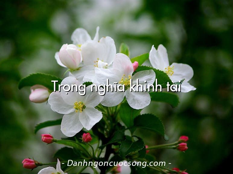 Trọng nghĩa khinh tài