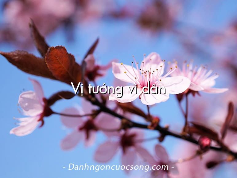Vị tướng vì dân